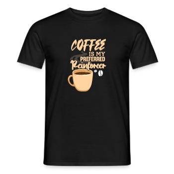 Kaffee Koffein Espresso Barista Geschenk - Männer T-Shirt - Schwarz - Vorne - AI Model Male 178 light (178cm)