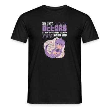 Loutre - T-shirt homme - noir - Devant - AI Model Male 178 light (178cm)