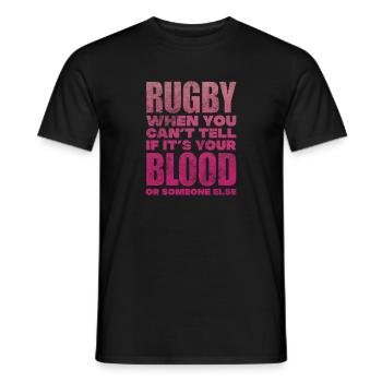 Club de rugby Équipe de rugby Football Sport Cadeau - T-shirt homme - noir - Devant - AI Model Male 178 light (178cm)