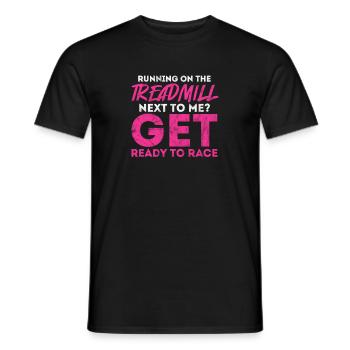 Running Runner Jogging Jogging Runner Gift - Men's T-Shirt - black - Front - AI Model Male 178 light (178cm)
