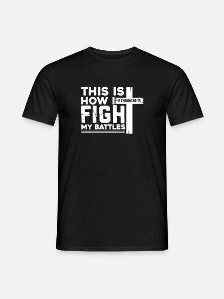 Bibel Bibelvers Christliche Sprüche Jesus Geschenk - Mænd T-shirt - sort