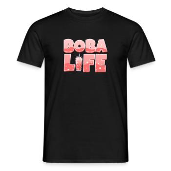 Thé à bulles - T-shirt homme - noir - Devant - AI Model Male 178 light (178cm)