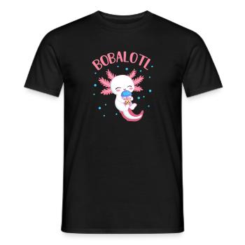 Thé à bulles - T-shirt homme - noir - Devant - AI Model Male 178 light (178cm)