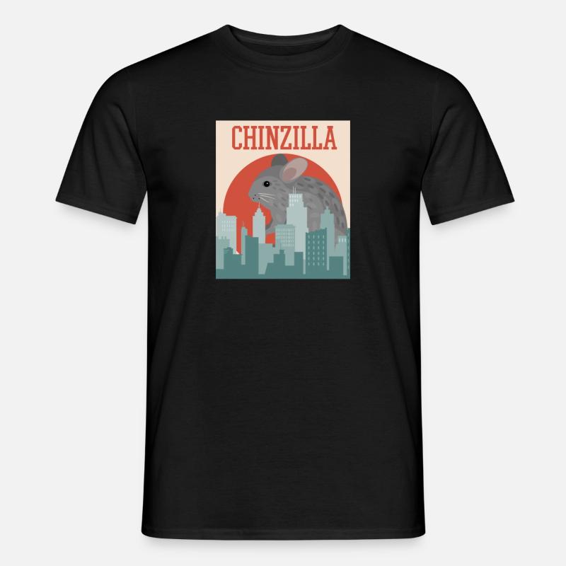 Chinchilla - Männer T-Shirt - Schwarz