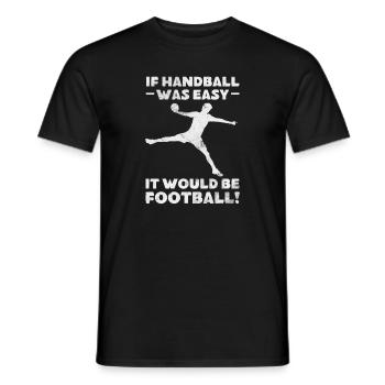Handball Handball Handball Player Sports Gift - Men's T-Shirt - black - Front - AI Model Male 178 light (178cm)