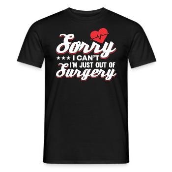 Transplantation cardiaque Chirurgie cardiaque Chirurgie cardiaque Chirurgie cardiaque Bypass - T-shirt homme - noir - Devant - AI Model Male 178 light (178cm)
