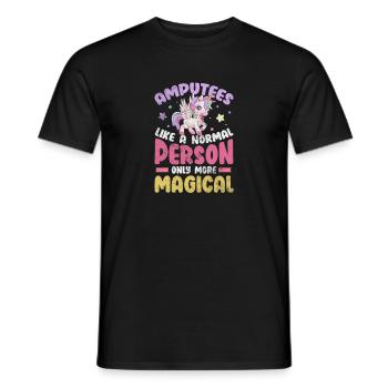 Amputation - Männer T-Shirt - Schwarz - Vorne - AI Model Male 178 light (178cm)