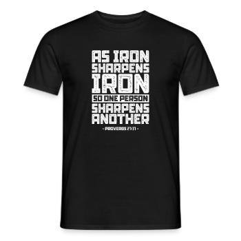 Bibel Bibelvers Christliche Sprüche Jesus Geschenk - Männer T-Shirt - Schwarz - Vorne - AI Model Male 178 light (178cm)