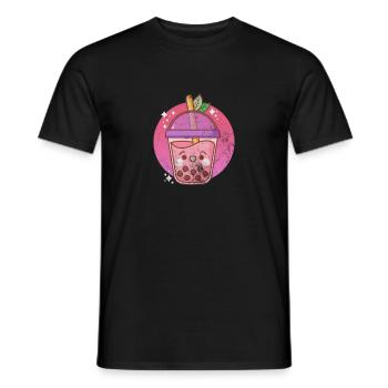 Bubble Tea Boba Tea Kawaii Geschenk - Männer T-Shirt - Schwarz - Vorne - AI Model Male 178 light (178cm)