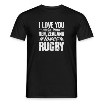 Club de rugby Équipe de rugby Football Sport Cadeau - T-shirt homme - noir - Devant - AI Model Male 178 light (178cm)