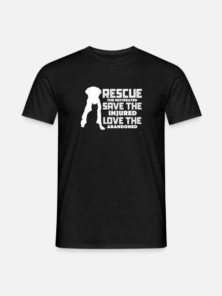 Tierrettung - Männer T-Shirt - Schwarz