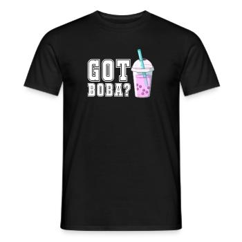 Thé à bulles - T-shirt homme - noir - Devant - AI Model Male 178 light (178cm)