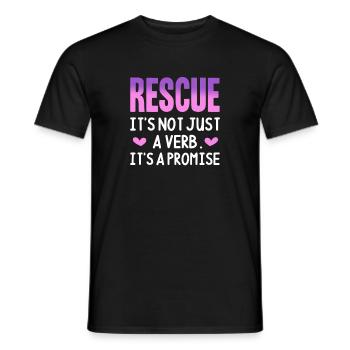Rescate de animales - Camiseta hombre - negro - delante - AI Model Male 178 light (178cm)