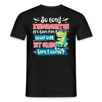 Ende des Kindergartens Schulanfangskind - Männer T-Shirt - Schwarz - Vorne - AI Model Male 178 light (178cm)
