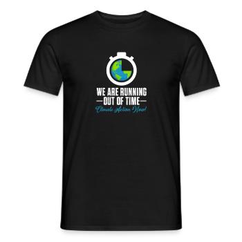 Climate change - Men's T-Shirt - black - Front - AI Model Male 178 light (178cm)