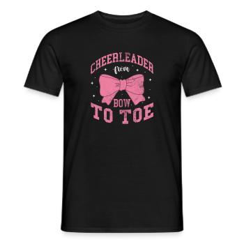 Cheerleader Cheerleading Sport Gymnastik Geschenk - Männer T-Shirt - Schwarz - Vorne - AI Model Male 178 light (178cm)