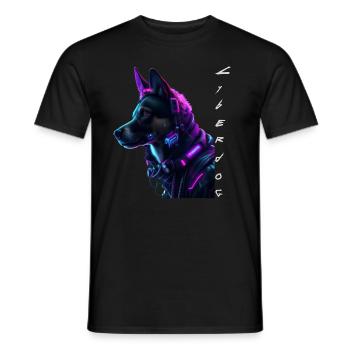 Cyberdog - Männer T-Shirt - Schwarz - Vorne - AI Model Male 178 light (178cm)