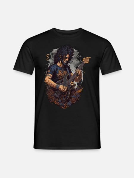 Umm guitarrista - Männer T-Shirt - Schwarz