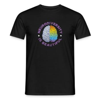 ADHD - Men's T-Shirt - black - Front - AI Model Male 178 light (178cm)