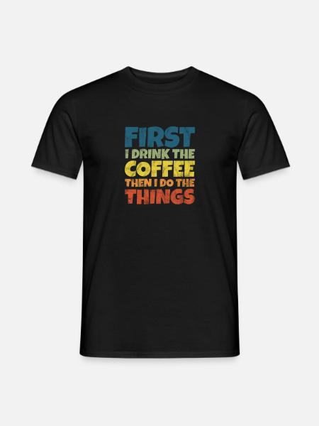 Coffee - Men's T-Shirt - black