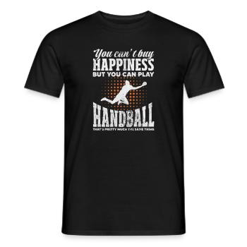 Handball Handball Handball Handball Joueur de sport Cadeau - T-shirt homme - noir - Devant - AI Model Male 178 light (178cm)