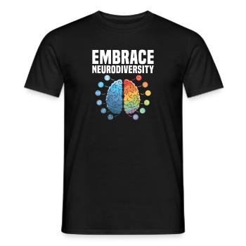 TDAH TDAH Cadeau de déficit de l’attention - T-shirt homme - noir - Devant - AI Model Male 178 light (178cm)