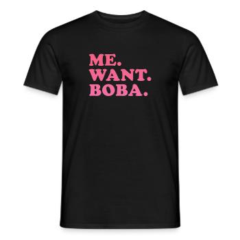 Thé à bulles - T-shirt homme - noir - Devant - AI Model Male 178 light (178cm)