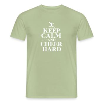 Cheerleader - Men's T-Shirt - sage - Front - AI Model Male 178 light (178cm)
