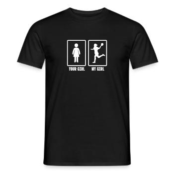 Handball - T-shirt homme - noir - Devant - AI Model Male 178 light (178cm)