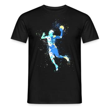 Basketball,Game,Graffiti,Painting,Basketball Player - Men's T-Shirt - black - Front - AI Model Male 178 light (178cm)