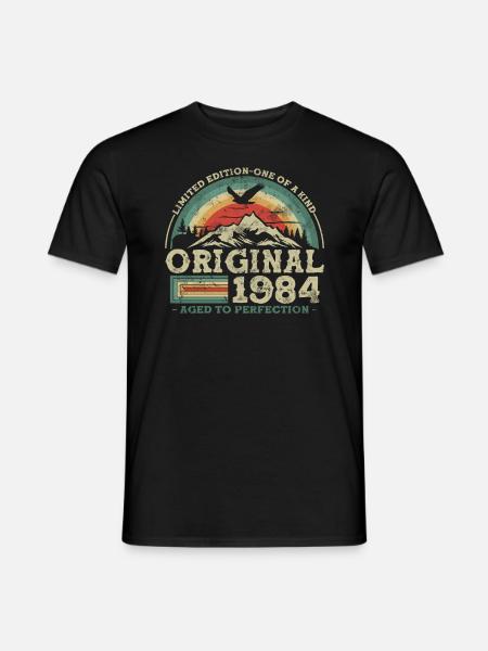 Cadeau Anniversaire 1984 - T-shirt homme - noir