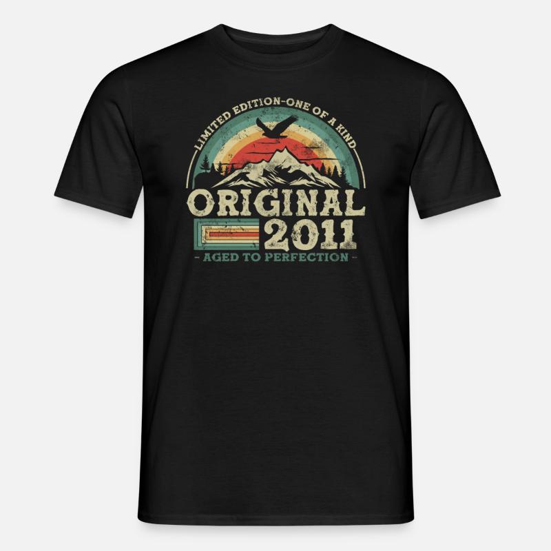 Cadeau Anniversaire 2011 - T-shirt homme - noir