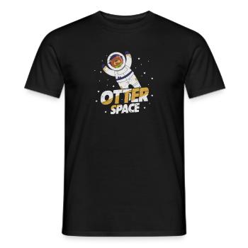 Otter - Männer T-Shirt - Schwarz - Vorne - AI Model Male 178 light (178cm)