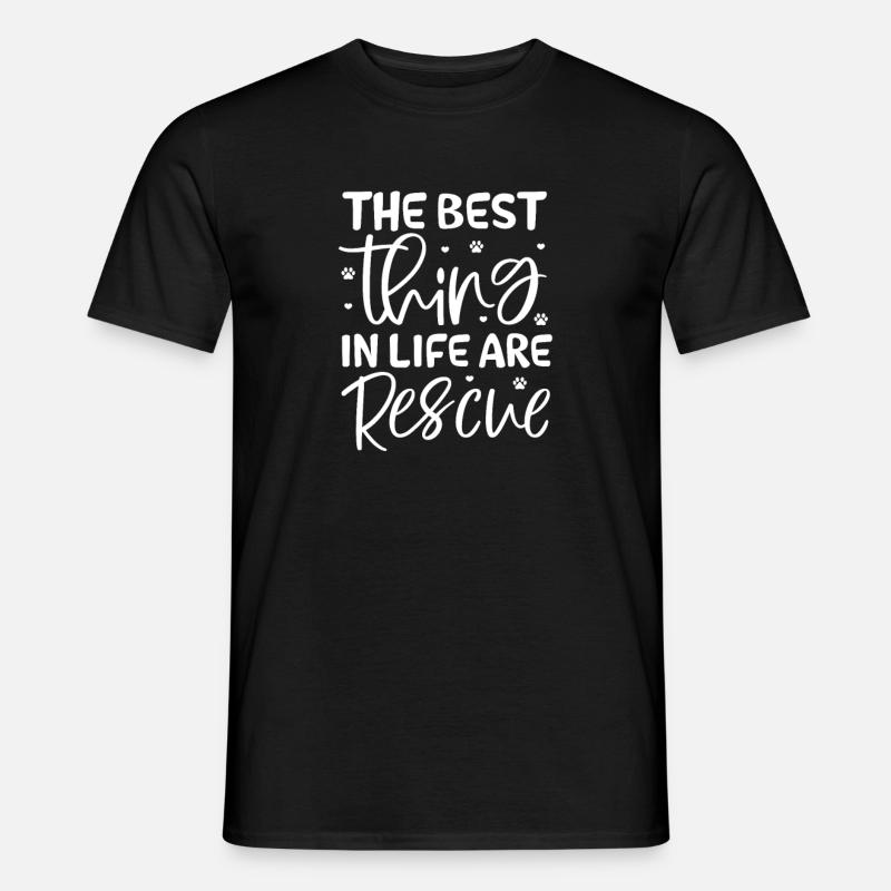 Tierrettung - Männer T-Shirt - Schwarz