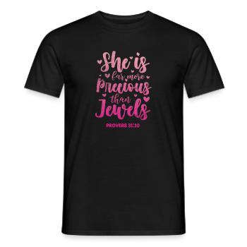 Bible - Men's T-Shirt - black - Front - AI Model Male 178 light (178cm)