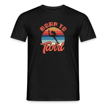 Baton Twirling Gymnastique Gymnastique Cadeau - T-shirt homme - noir - Devant - AI Model Male 178 light (178cm)