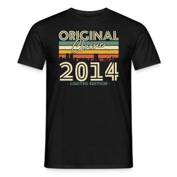 Originale Klassik 2014 - 10 Jahre - Men's T-Shirt - black - Front - AI Model Male 178 light (178cm)