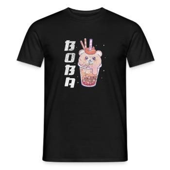 Bubble Tea Boba Tea Kawaii Cadeau - T-shirt homme - noir - Devant - AI Model Male 178 light (178cm)