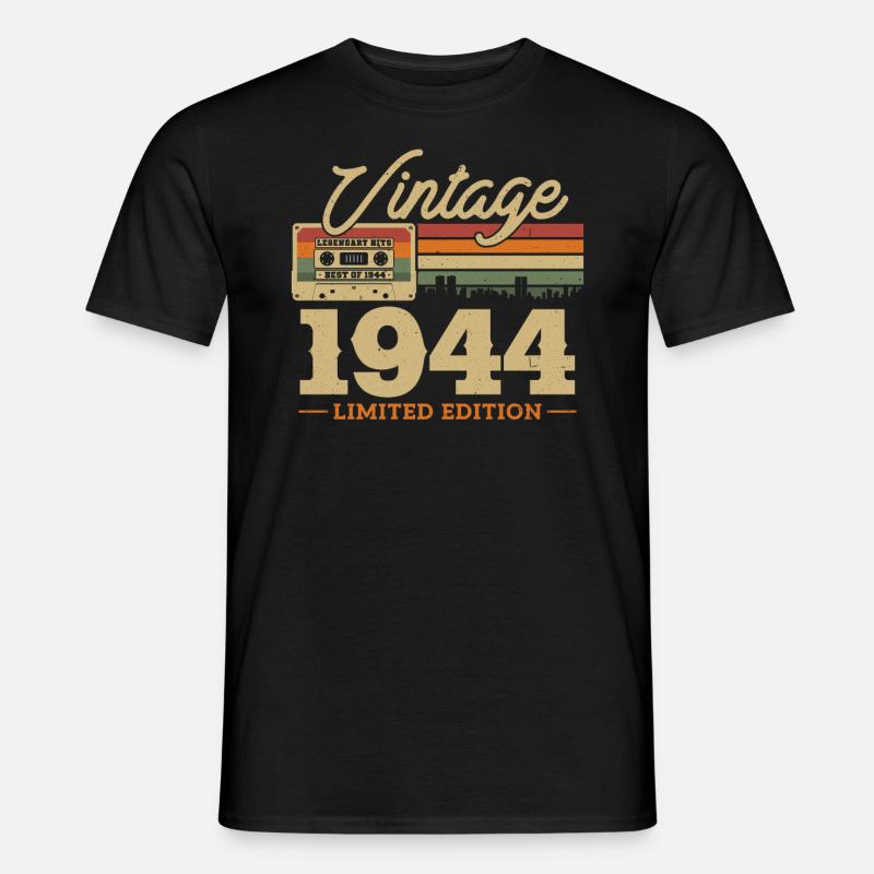 1944 - 79/80 ans Anniversaire - Men's T-shirt - black