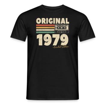Legendary hits 1979 - Men's T-Shirt - black - Front - AI Model Male 178 light (178cm)