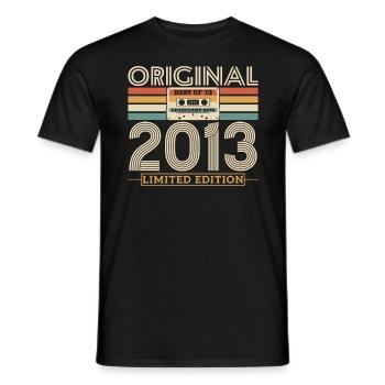 Édition Vintage Anniversaire 2013 - T-shirt homme - noir - Devant - AI Model Male 178 light (178cm)