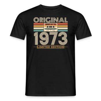 1973 Vintage Jubiläum Retro Limited Edition - Männer T-Shirt - Schwarz - Vorne - AI Model Male 178 light (178cm)