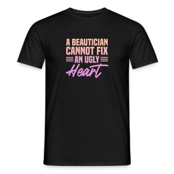 Beautician Cosmetics Makeup Gift - Men's T-Shirt - black - Front - AI Model Male 178 light (178cm)