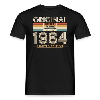 Einzigartiges Geschenk 1964 Geburtstag - Männer T-Shirt - Schwarz - Vorne - AI Model Male 178 light (178cm)