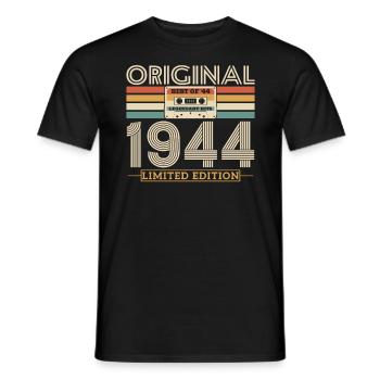 Unique birthday present 1944 79/80 years - Men's T-Shirt - black - Front - AI Model Male 178 light (178cm)