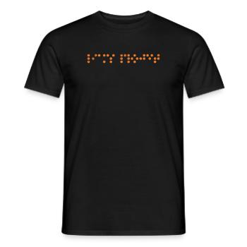Braille - T-shirt homme - noir - Devant - AI Model Male 178 light (178cm)