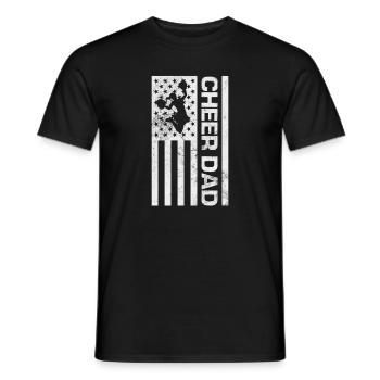 Cheerleader Cheerleading Sport Gymnastics Gift - Men's T-Shirt - black - Front - AI Model Male 178 light (178cm)