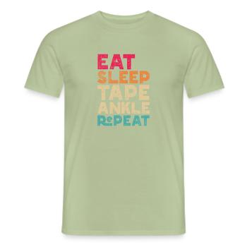Sports Physician, Sports Medicine, Athletic Trainer - Men's T-Shirt - sage - Front - AI Model Male 178 light (178cm)