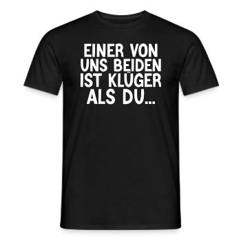 Kluger als Du - Männer T-Shirt - Schwarz - Vorne - AI Model Male 178 light (178cm)