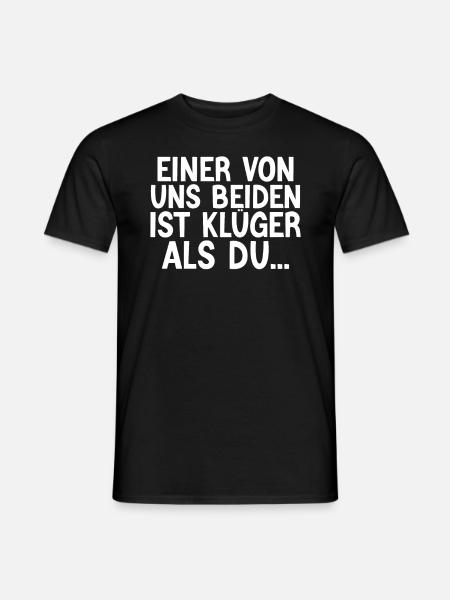 Kluger als Du - Männer T-Shirt - Schwarz